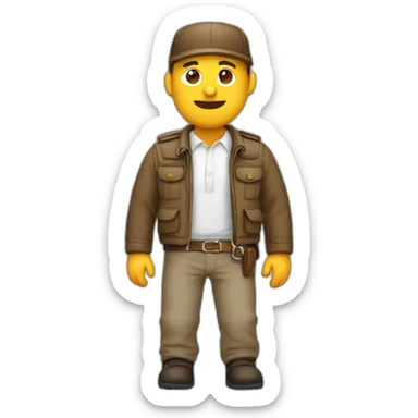 Papa pas content avec une ceinture  sticker