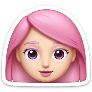 Netflix açılı pembe bir bilgisayar sticker
