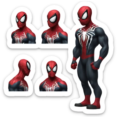 19 inches of venom spiderman sticker