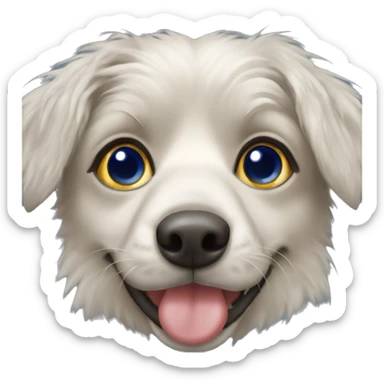 Berger australien aux yeux bleus sticker