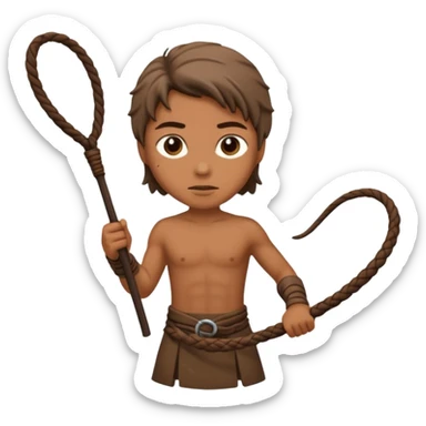 earth elemental long whip human sticker