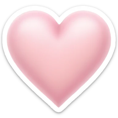 Light pink heart  sticker