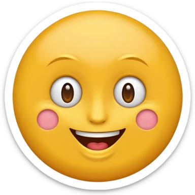 Un emoji idiot qui fait peur sticker