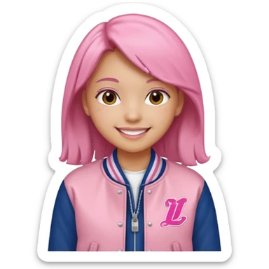 Pink highschool sticker