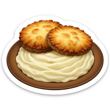 Cutlets with mashed potatoes  sticker