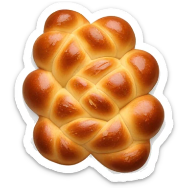 shabbat platted challah sticker