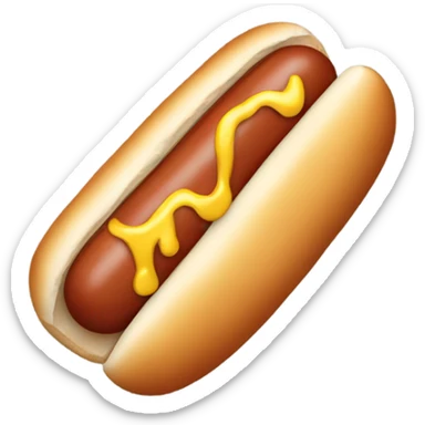 Hot dog crying sticker