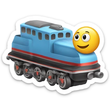 trains on rollerskates sticker