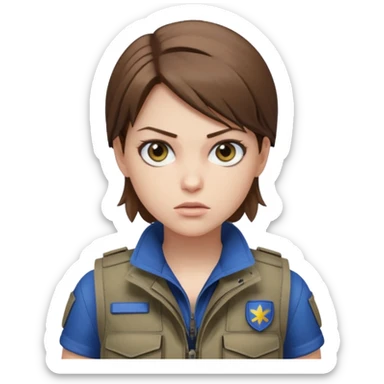 Jill valentine from resident evil 3 remake sticker
