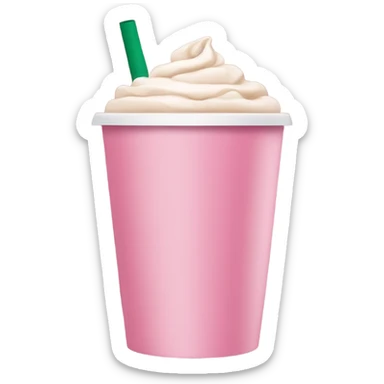 Pink Starbucks coffee sticker