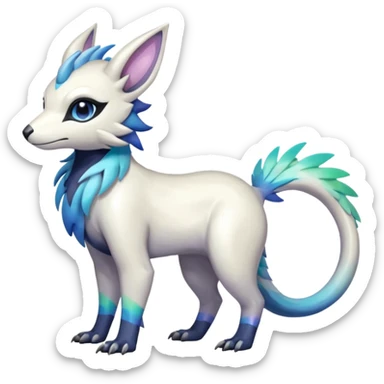 Shiny Iridescent Linoone-Absol-Trico-Hybrid (Full body) sticker
