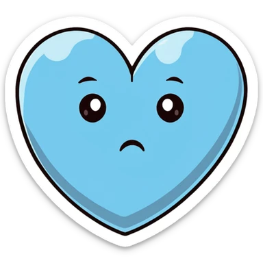 My heart is crying about you sticker