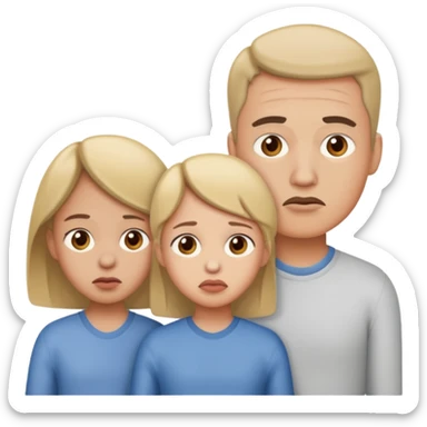 Family fear take precaution sticker