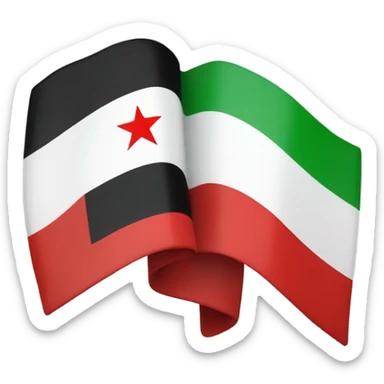 Syrian free flag sticker