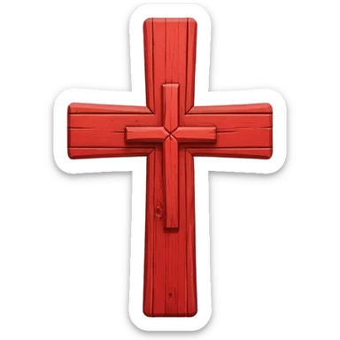 cancel Cross  red color sticker