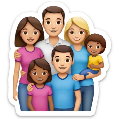 colombia family sticker