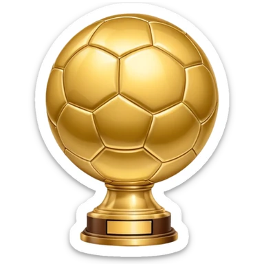 ballon dor trophy soccer sticker