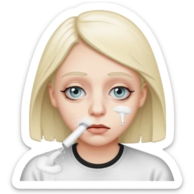 nose beers. metaphor for snorting cocaine sticker