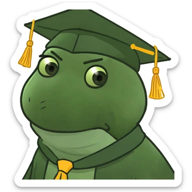A graduated student of pedagogical college after 10 years sticker