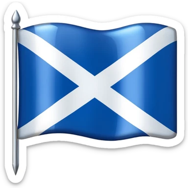 blue scotish pin for map sticker