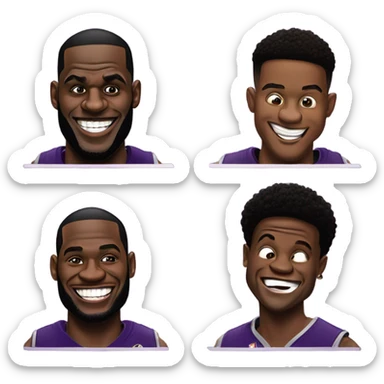 lebron and lamar jackson farting sticker
