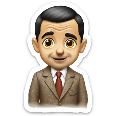 baby mr. Bean sticker