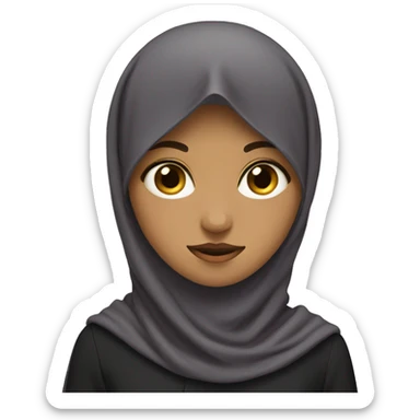 A niqabi girl sticker