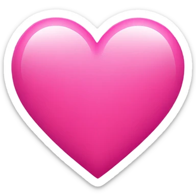 pink heart sticker