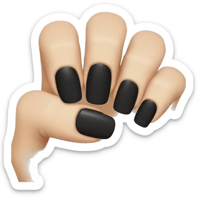 Black nails  sticker