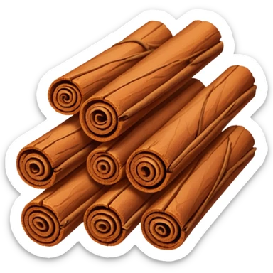 Cinnamon stick sticker