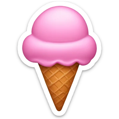 Ice cream pink sticker