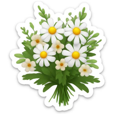Wild flower bouquet  sticker