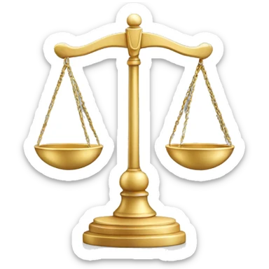 Scales of justice sticker