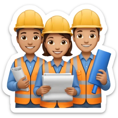 construction workers sticker