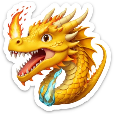 Slick dragon mixed cananoli dragon =yellow color:col <biner fire birsting mouth /ring tips Z sticker