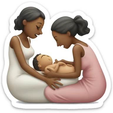 Giving birth sticker