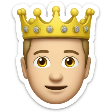 zelensky ukrain president in crown sticker