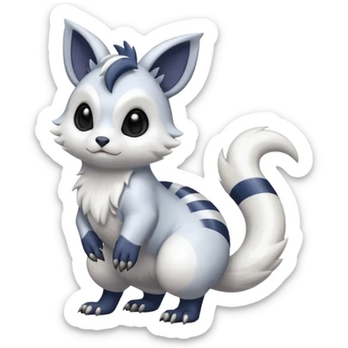 Shiny Furret-Absol-Hybrid (Full body) sticker