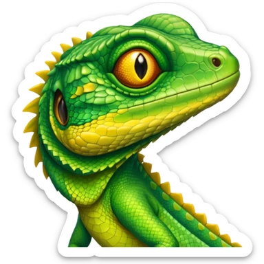 Groom lizard sticker