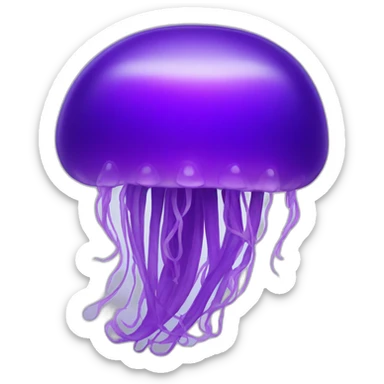 purple jellyfish sticker