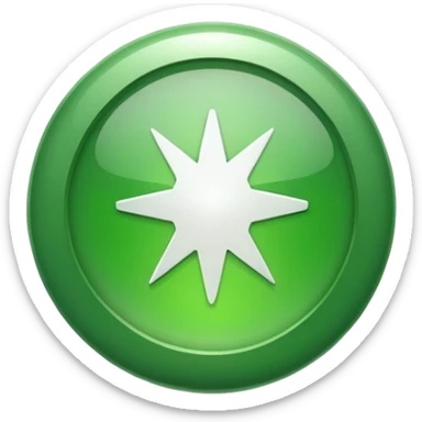 green button saying start sticker