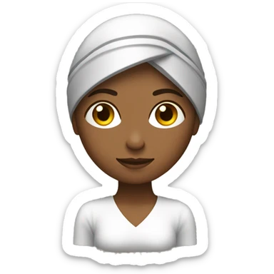 Mujer haciendo pilates reformer pelo oscuro sticker