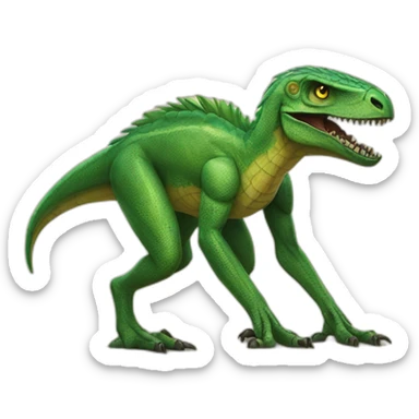 green raptor the book of the dead sticker