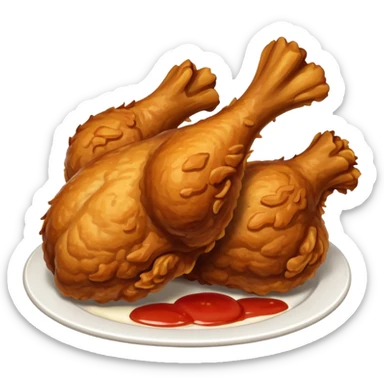 fried chicken sticker