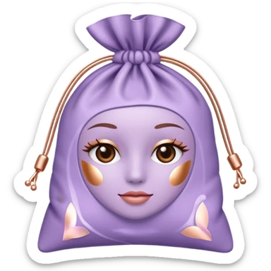 cosmetic in a lavender bag sticker