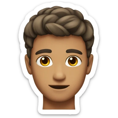 Boy tanned Hazlehead eyes good jawline short har sticker