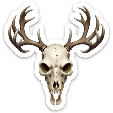 Wendigo deer skull  sticker