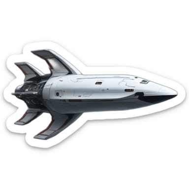emoji of a starship by Elon musk sticker