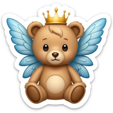 Fairy teddy sticker