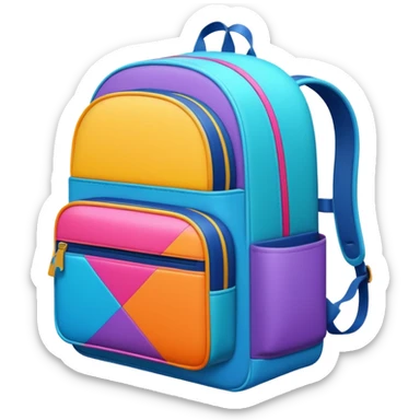 LOGO Back to School retro 1980 sticker